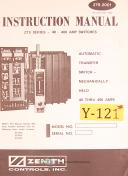 Zenith Controls ZTS Series Switches Instructions Manual 1980